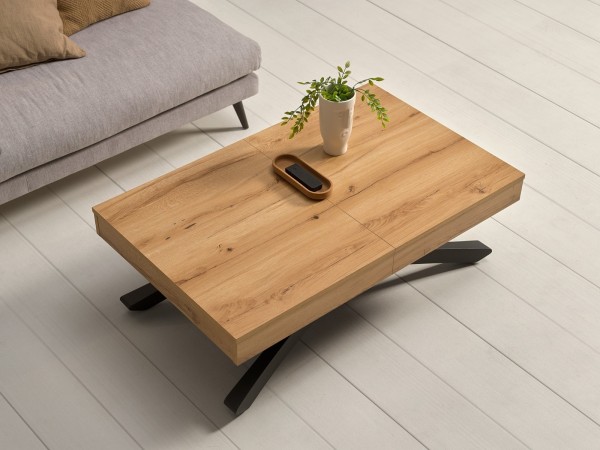 mesa de centro elevable y extensible