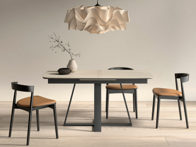 MESA COMEDOR PATA METÁLICA