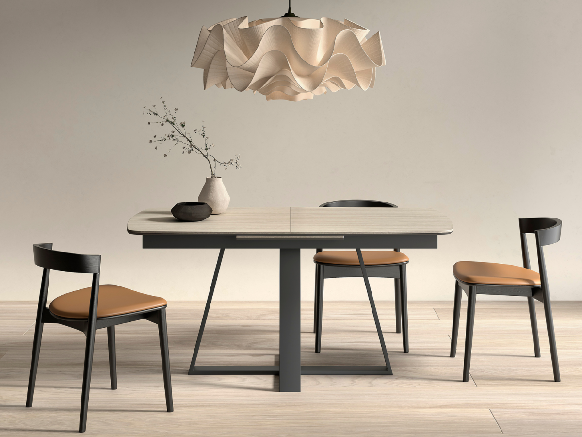 MESA COMEDOR PATA METÁLICA
